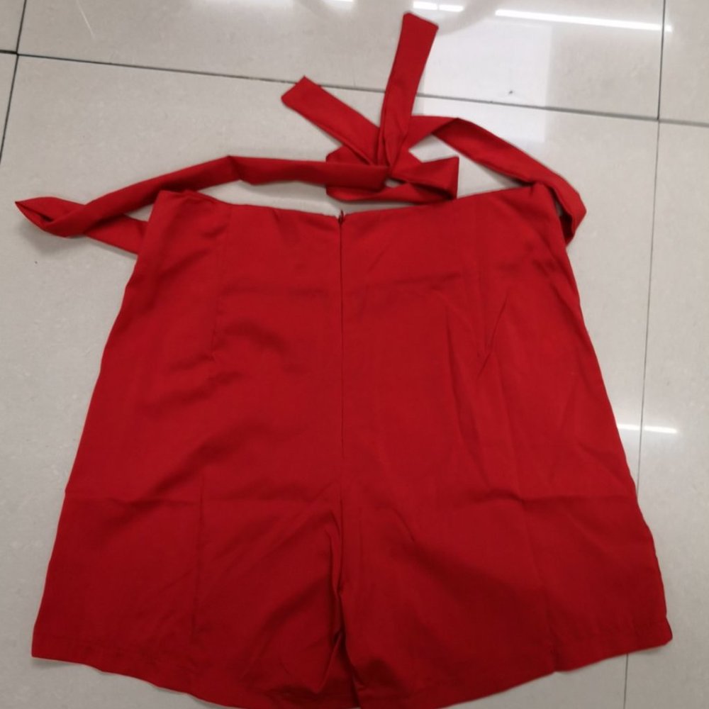 Formal Dress Shorts - High Waist - Wide Leg - Summer Shorts - Picture 4 of 5